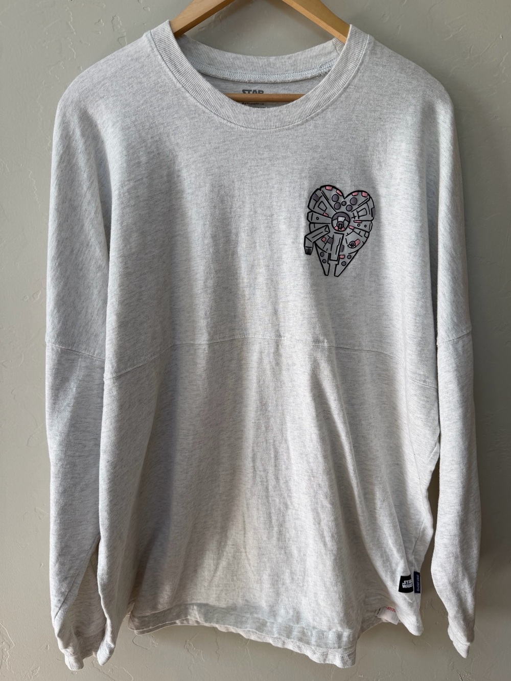 Star Wars Spirit Jersey Adult Size XL Gray Han Solo “I Know” Millennium Falcon